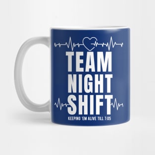 Night Shift Nurse Life  - Healthcare Heartbeat Mug